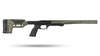 El MDT Chassis Oryx ofrece un sistema de gestión de peso ajustable, compatible con AICS, y un grip MDT Elite, ideal para afinar el equilibrio de tu rifle.